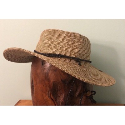 REI Woven Paper Wide Floppy Brim Sun Hat with Adjustable Braided Strap One Size  eb-98504635